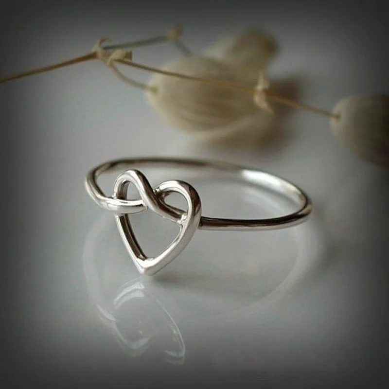 Женское кольцо с сердечком anillos серебряное для свадьбы помолвки подарки|Кольца| |