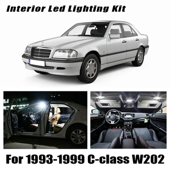 

11pcs Error free Interior LED map dome Light Kit For 1993-1999 Mercedes Benz C class W202 C220 C230 C280 C36 AMG