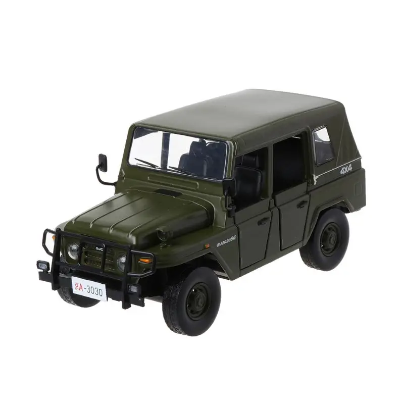 

Good New 1/28 Scale Beijing 2020 for JEEP SUV Car Toys Diecast Metal Pull Back Sound Light Car Model Toy for Children Toys