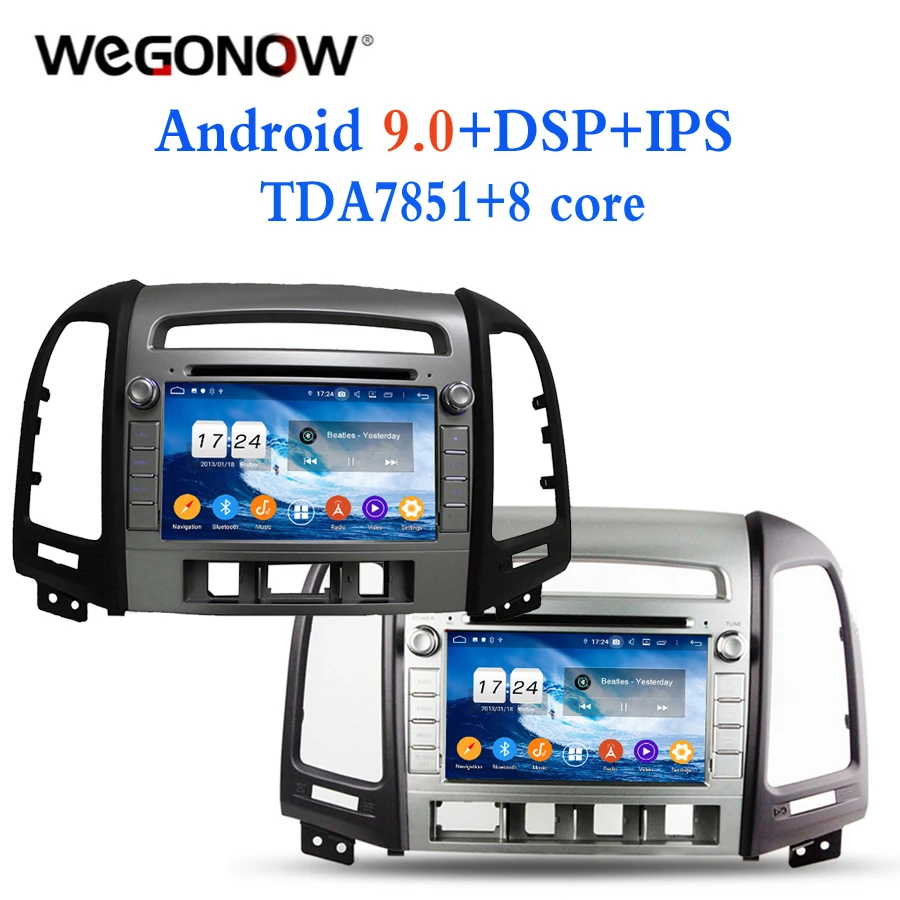 HD IPS Android 9 0 8 ядер 4 Гб RAM 32 ГБ Автомобильный dvd плеер GPS Navi карта RDS радио wifi Bluetooth 2 для