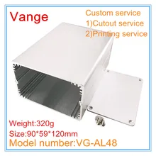 4 шт./лот, серебристый алюминиевый корпус 6063-T5, алюминиевый корпус diy 90*59*120 мм для gps-трекера