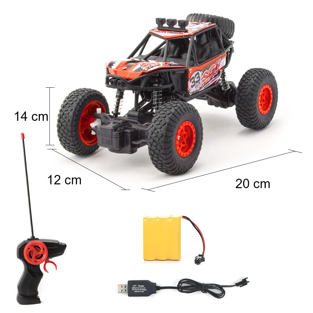 RC автомобиль 4WD 2 4 GHz 1:20 скалолазание Дистанционное управление внедорожник радио