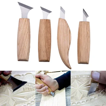 

Hot Woodworking Engraving Kit Woodcarving Chisels Set Geometric Carving Tools Set PLD
