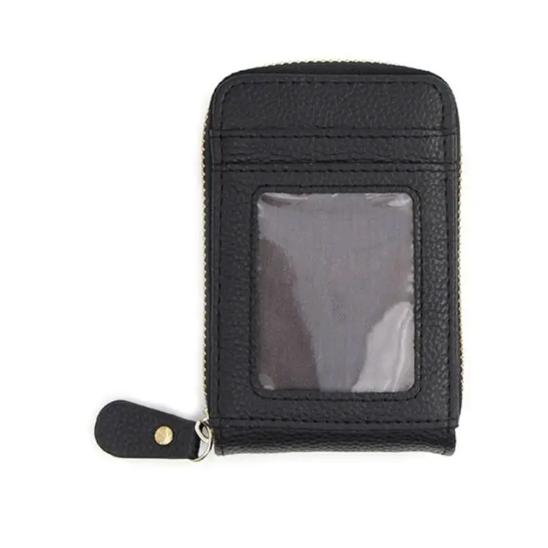 

Portable RFID Blocking PU Leather Credit Card Holder Cards Case Pocket Wallet Organizer