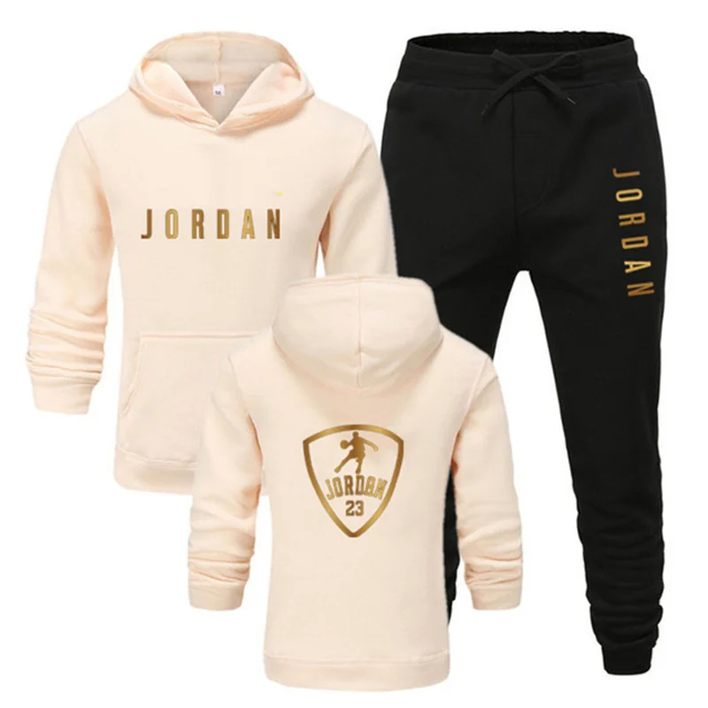 Conjunto de Sudadera con capucha para hombre, chándal con forro polar y pantalones de chándal para trotar