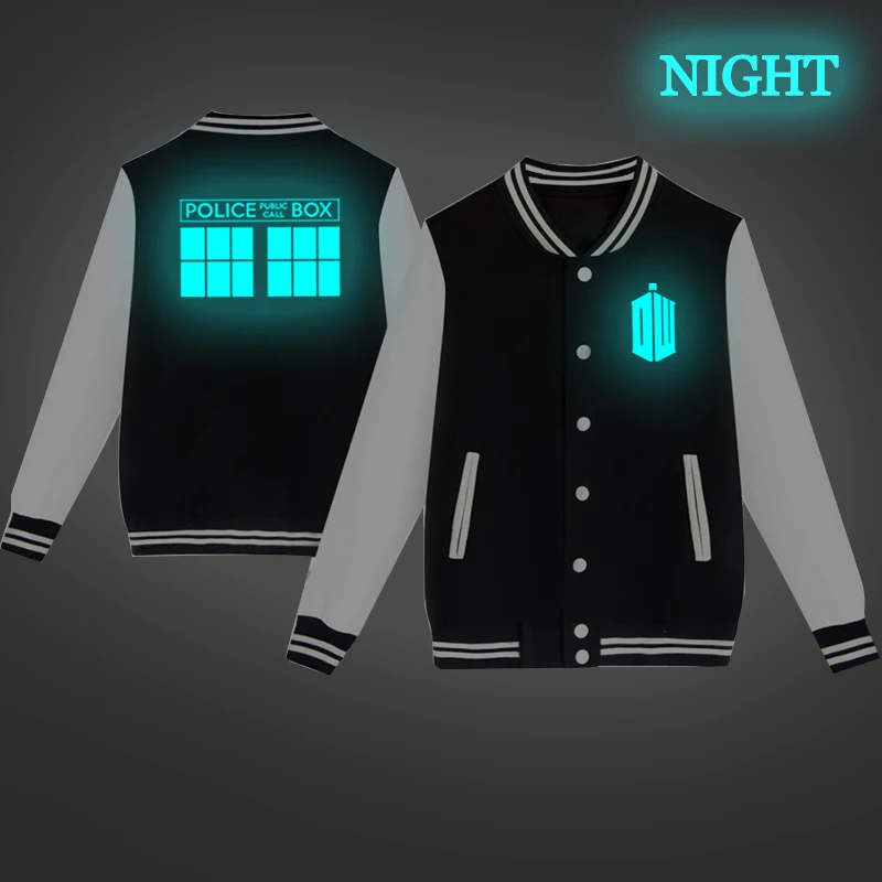 Бейсбольная Куртка Doctor Who, толстовка в стиле хип-хоп, унисекс, Harajuku, бейсбольная ветровка, Женская Мужская куртка, пальто, уличная одежда, спортивный костюм