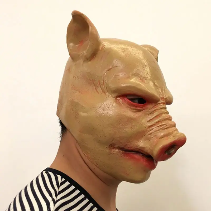 Halloween Party Cosplay Party Personality Funny Horror Pig Head Mask Costume Party Mask Lt