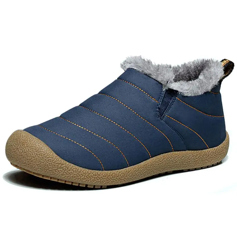 Мужские ботинки Водонепроницаемая Зимняя мужская обувь размеры 38-46 теплые