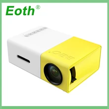 YG300 мини портативный проектор ЖК-проектор HDMI USB AV SD 400-600 люмен кинотеатр Детский обучающий проектор домашний медиаплеер