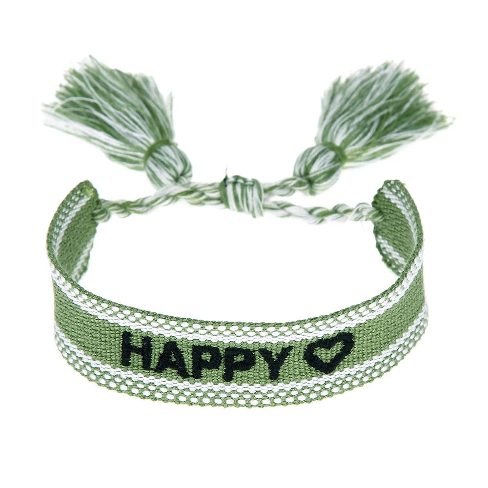 Women Adjustable Braided Tassel Bracelet Handmade Embroidery Rope Bracelets For Women 7 D