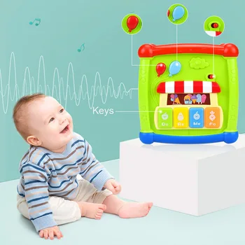 

Building Block Baby Toys Early Education Six-sided Box Baby One Year Old Puzzle Shape Matching Toy BabyToys Platic Musical Toys