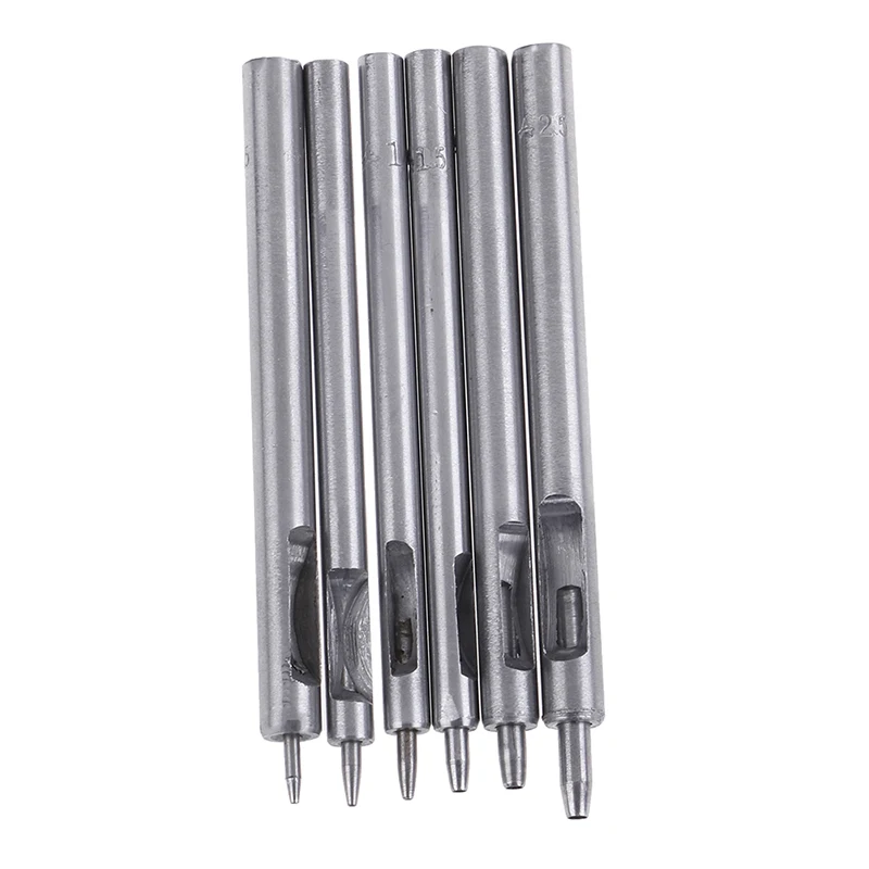 Leather Hole Punch Hollow Drilling Tools Handmade Belt Punching DIY Leather Handicraft Puncher Set 0.8MM-2.5MM