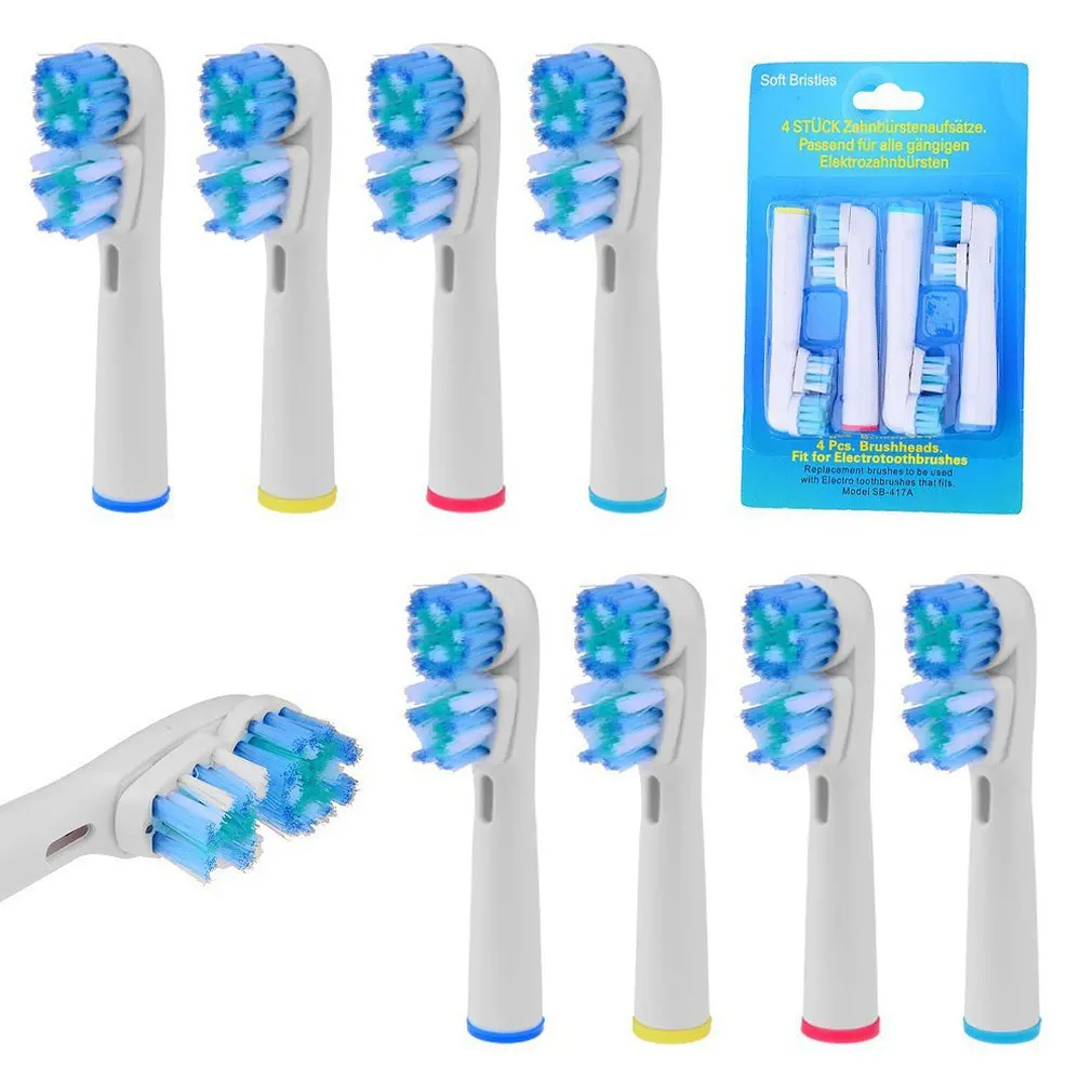 

Replacement Toothbrush Heads For Sb-417A Electric Brush Heads Soft Hair Vitality Double Cleaning Professional Care