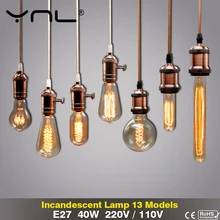 Light-Bulb Filament Vintage-Lamp G95 G125 Edison Incandescent E27 Retro G80 ST64 110V