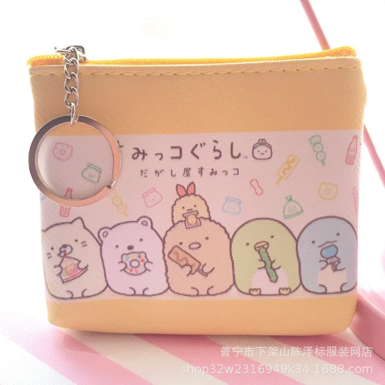 San-X Corner Bio My Melody Cinnamoroll Pudding Dog Cartoon Kawaii маленький кошелек для монет на молнии PU держатель для карт кошелек для хранения ключей - Цвет: 16