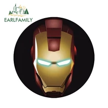 EARLFAMILY 13cm x 13cm Iron Man Tony Stark Super Hero Marvel Car Stickers Rear Windshield Bumper Laptop Waterproof Vinyl Decal