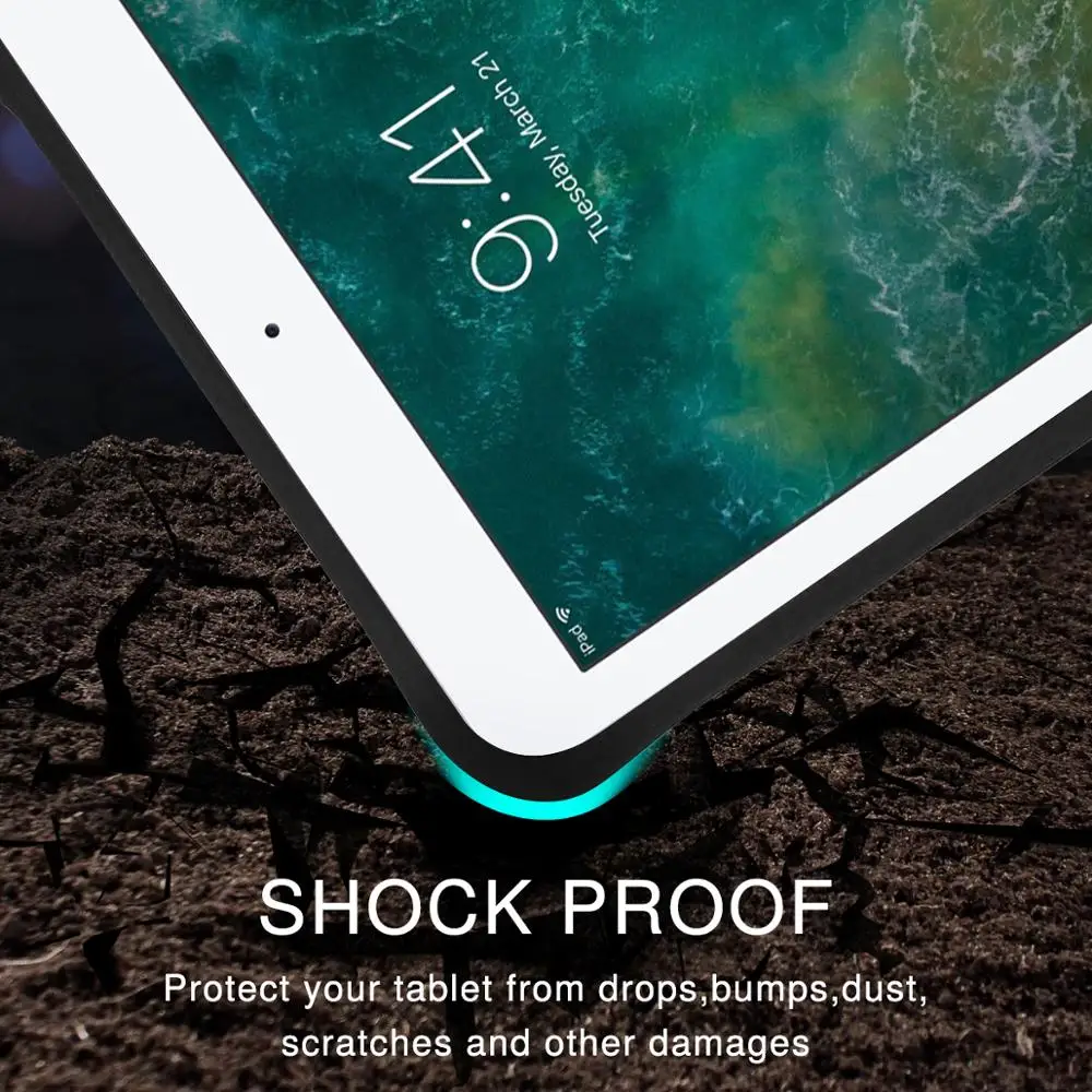 Чехол книжка с Bluetooth клавиатурой для iPad Pro 9 7 6 го 5 поколения смарт чехол 2018/2017