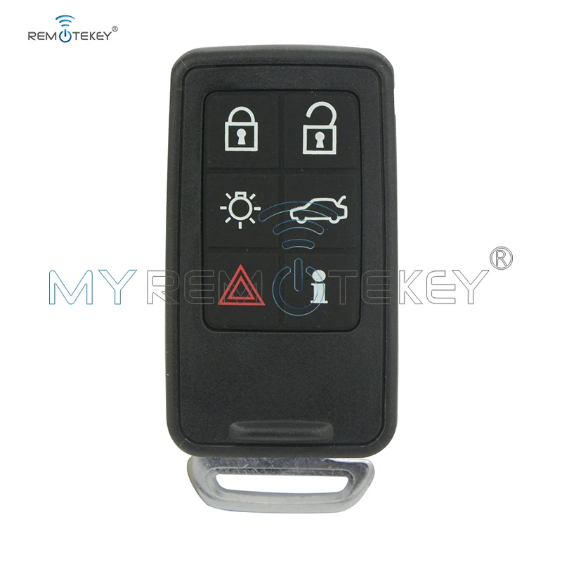 Remtekey Smart Key Case Shell Cover 6 Button For Volvo XC70 V70 XC60 S80 S60 2008 2009 2010 2011