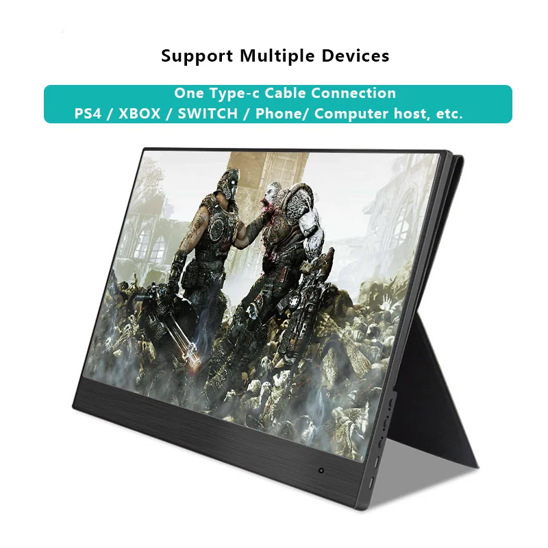  Portable Monitor 13.3”Touch Screen USB Type C HDMI Gaming Monitor 1080P HD Display for PS4 Laptop P