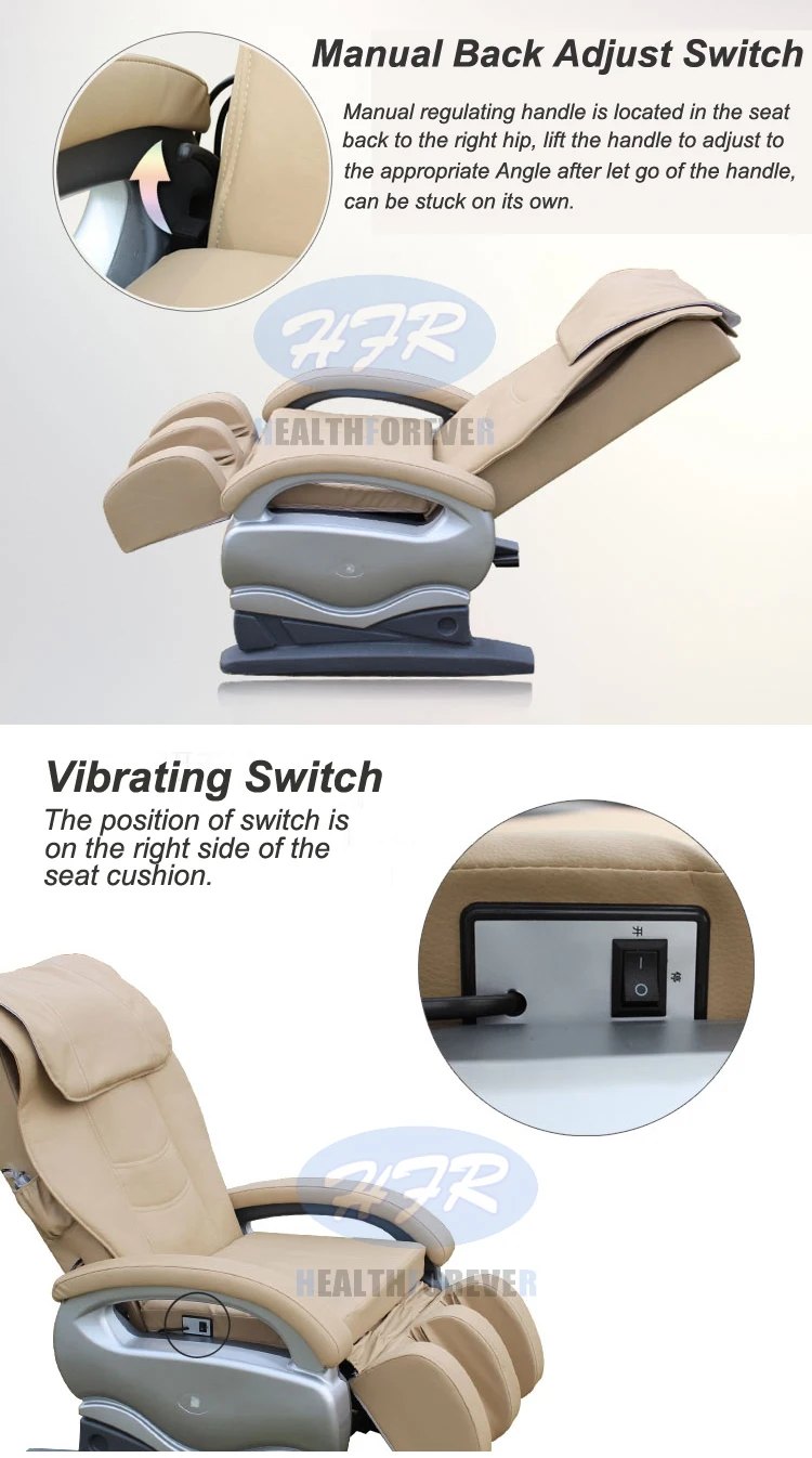Бренд healthforever разминающий и вибрационный Многофункциональный полный Электрический расслабляющий Простой дешевый массажный стул в Индии