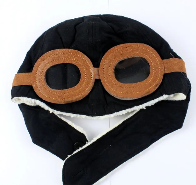 New Fashion Hats Child Pilot Aviator Hat Earmuffs Beanies Kids Autumn Winter Warm Earflap Ear Protection Cap Child Accessories