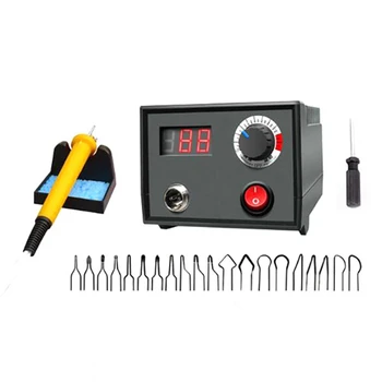 

US Plug,30W Adjustable Temperature Wood Burner Pyrography Pen Burning Machine Gourd Crafts Tool Set