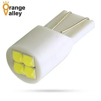 

100PCS Super Bright Car LED T10 W5W 4 Turn Side License Plate Light 2825 12961 12396 158 161 168 194 Auto Interior Bulb DC12V