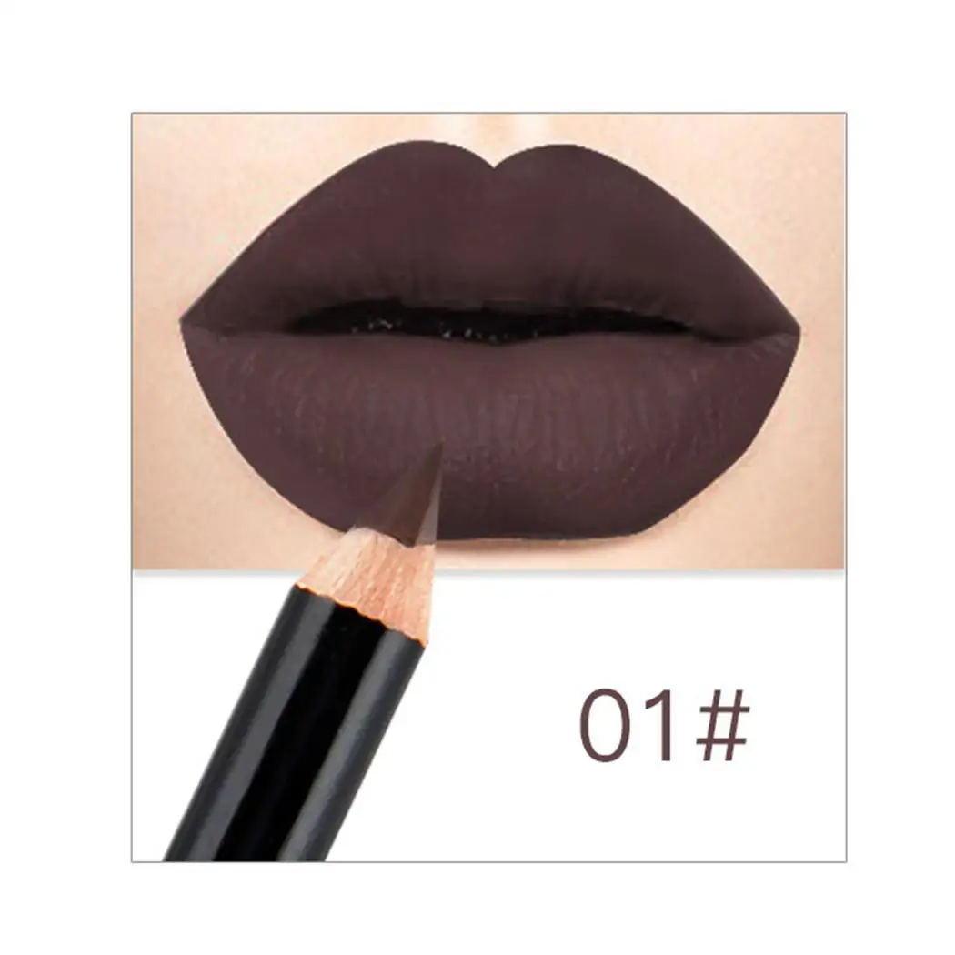 

Waterproof Matte Lip Liner Pencil Long Easy to draw delicate thin line. Lasting Lipliner Pen Women Cosmetic