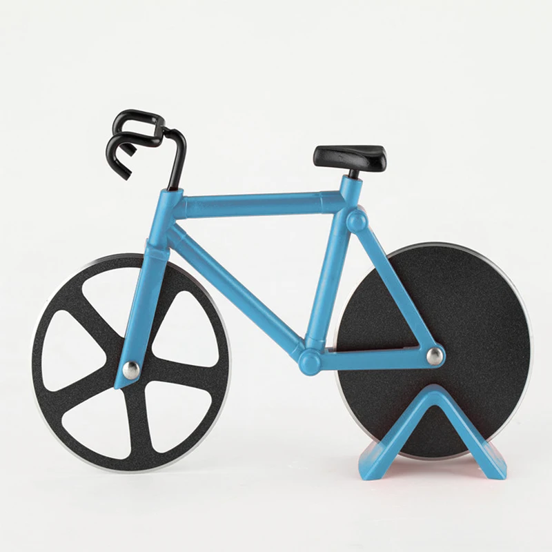 

Bicycle Pizza Cutter Wheel Stainless Steel Plastic Bike Roller Pizza Chopper Slicer Round Cutter Knives Kitchen Gadget