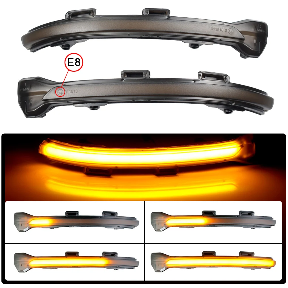 

LED Dynamic Turn Signal Flashing Blinker Side Rear-View Mirror Indicator Light For VW Golf 7 MK7 7.5 GTI R Sportsvan Touran L II