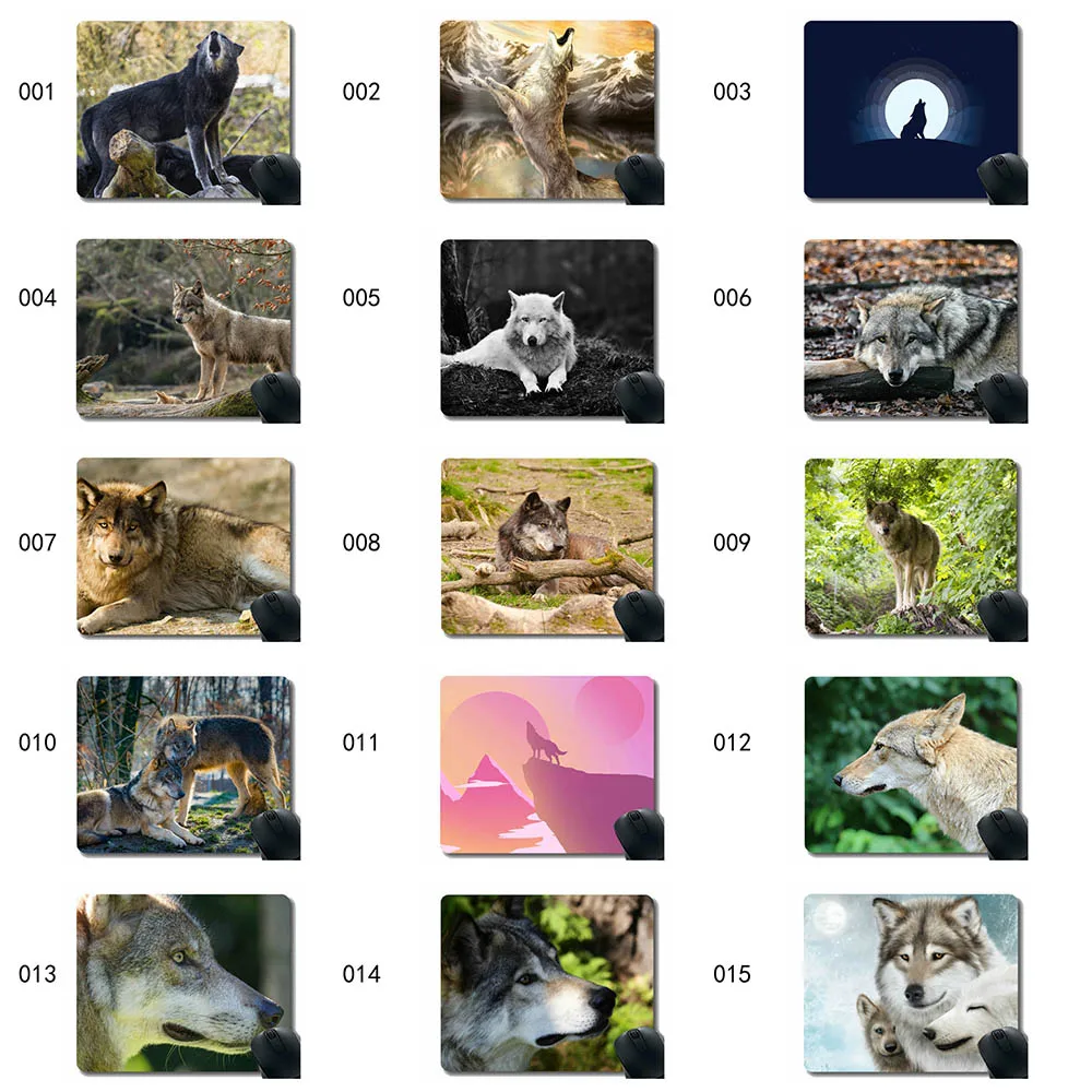 Мышь накладка на заказ смотреть дикой природы Хищник волк Офис компьютер колодки