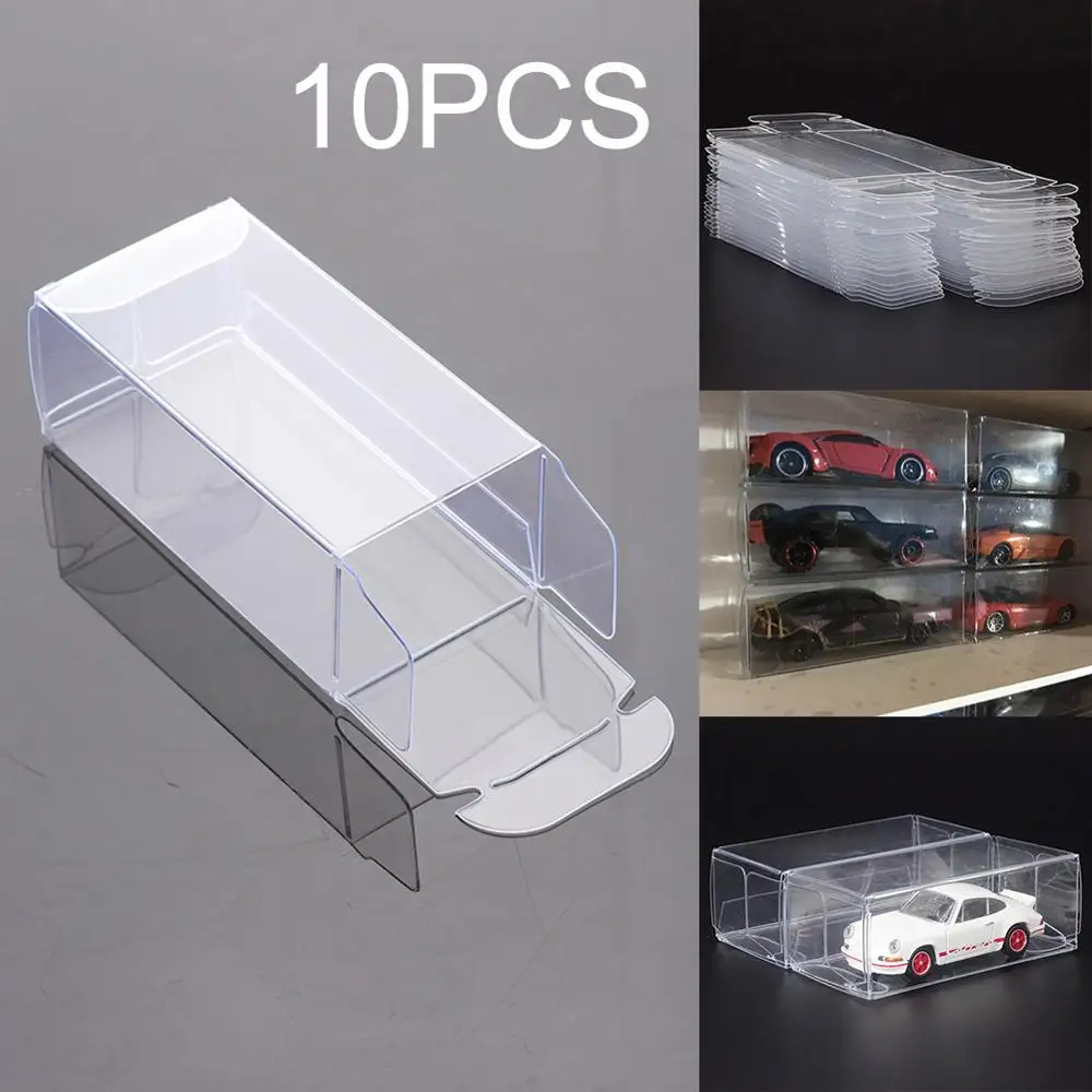25pcs/kit 1/64 Model Car Plastic Display Box For Matchbox  TOMICA Transparent
