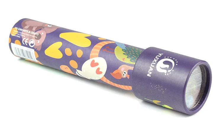 Creative Paper Cartoon Rotating Kaleidoscope Children Educational Toys 8