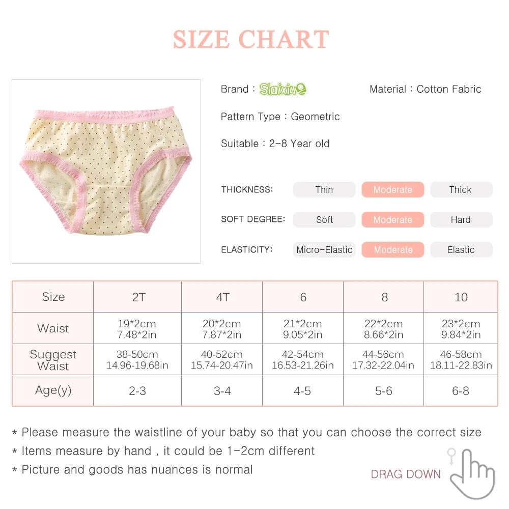 Kids Infant Baby Girls Underpants Cute Print Underwear Shorts Cotton  Ruffled Size Medium Underwear Big Girls Underwear Size 16 - AliExpress