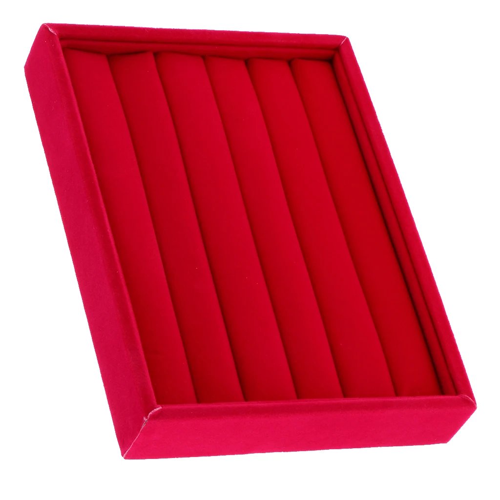 Stackable Jewelry Tray Drawer Insert Display Show Case Dresser Organizer for Ring Stud earrings