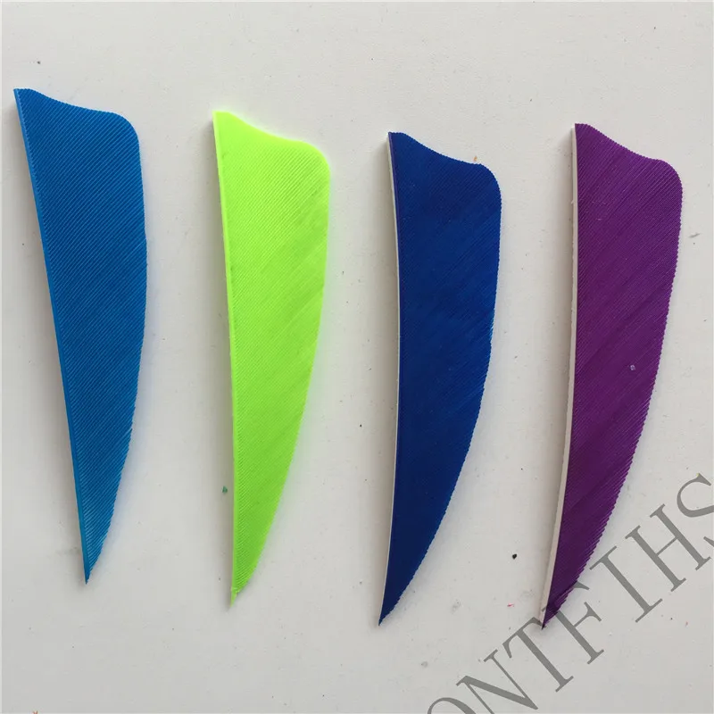 Penas para Flechas Tiro com Arco Ontfihs Polegada Escudo Corte Fletches Caça Seta Peru Fletching Pena Diy 200pcs 3 4 Cheap Arco e flecha