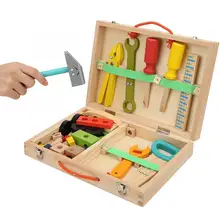DIY ручные инструменты для ремонта винтовая гайка ящик для инструментов сборка ролевые игры игрушки Ранние развивающие игрушки для детей Детский подарок