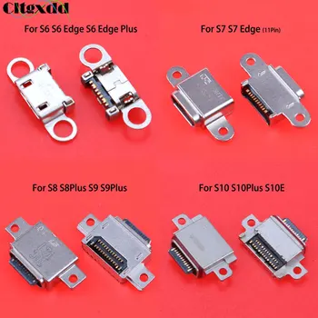 

Cltgxdd Charging Port for Samsung S6 edge Plus S7 S7edge S8 S8Plus S9 S9Plus S10 S10Plus S10E Micro USB Jack Socket Connector