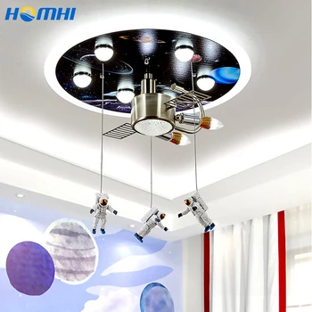 

Astronaut Chandeliers universe lights for room lustre chambre baby room decor bedroom favourite kids cute luces para habitacion