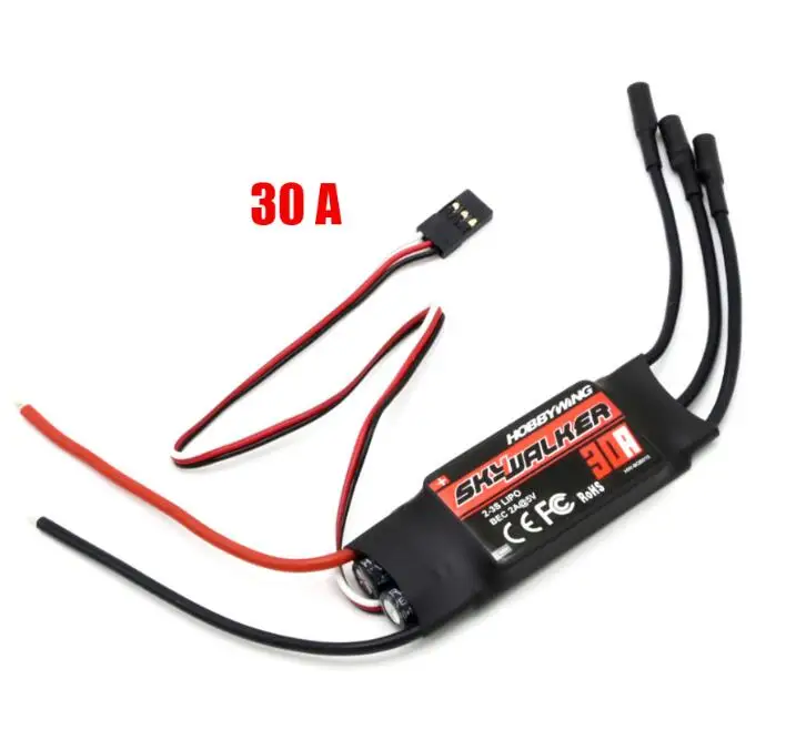 Skywalker 30A Hobbywing Skywalker 40A 50A 60A 80A 15A 20A 30A ESC контроллер скорости с UBEC для RC самолетов вертолет - Цвет: Skywalker 30A