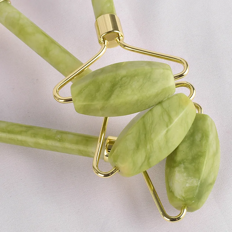 Manufacturers Direct Selling Natural Jade South Jade Double Headed Roller New Style Facial Massage Thin Face Useful Product Roll