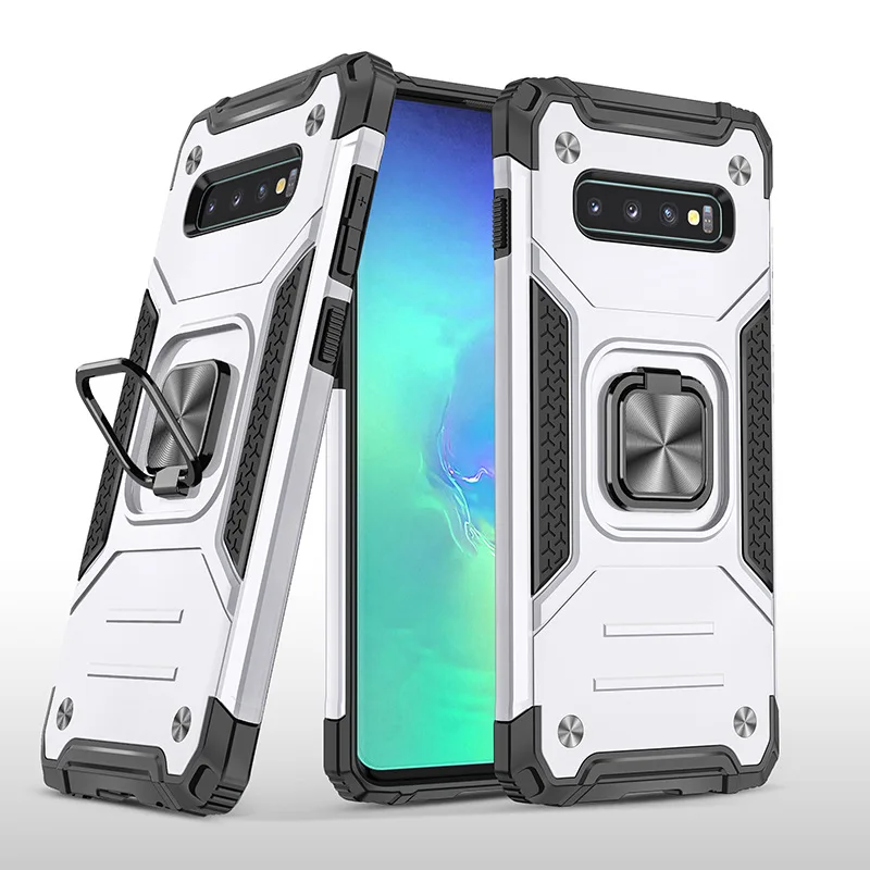 kawaii phone case samsung for Samsung Galaxy S10e S 10e 10  S10 Plus Case Cover Armor Shockproof Military Defender Magnet Car Holder Ring Case Fundas kawaii samsung cases Cases For Samsung