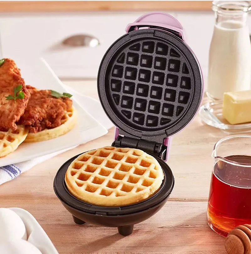 Mini electric Waffles Maker Bubble Egg Cake Oven Breakfast Waffle