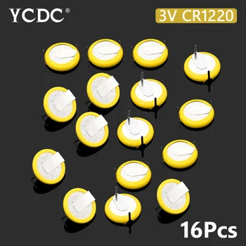 

16Pcs/lot Battery CR1220 3V Coin Cell With 2 Pins For E-dictionary Medical Device Motherboard Calculator