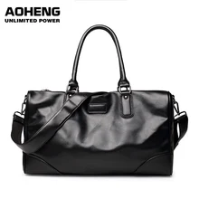 Мужские Модные Сумки из искусственной кожи, дорожные сумки, большие вместительные сумки на плечо, мужские деловые сумки-мессенджеры через плечо