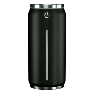 

220Ml Portable Pull Can Humidifier Personal Desktop Car Air Humidifier Bedroom, USB Travel Car Humidifier, Black
