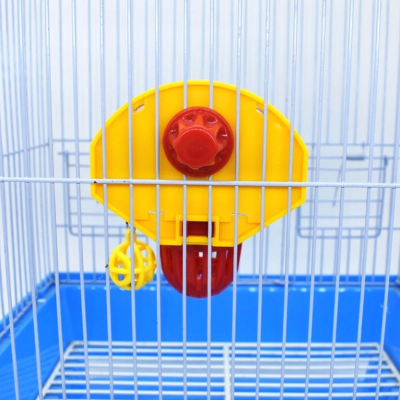 

Funny Parrot Birds Toys Mini Basketball Hoop Props Parakeet Bell Ball Chew Toy Pet Supplies