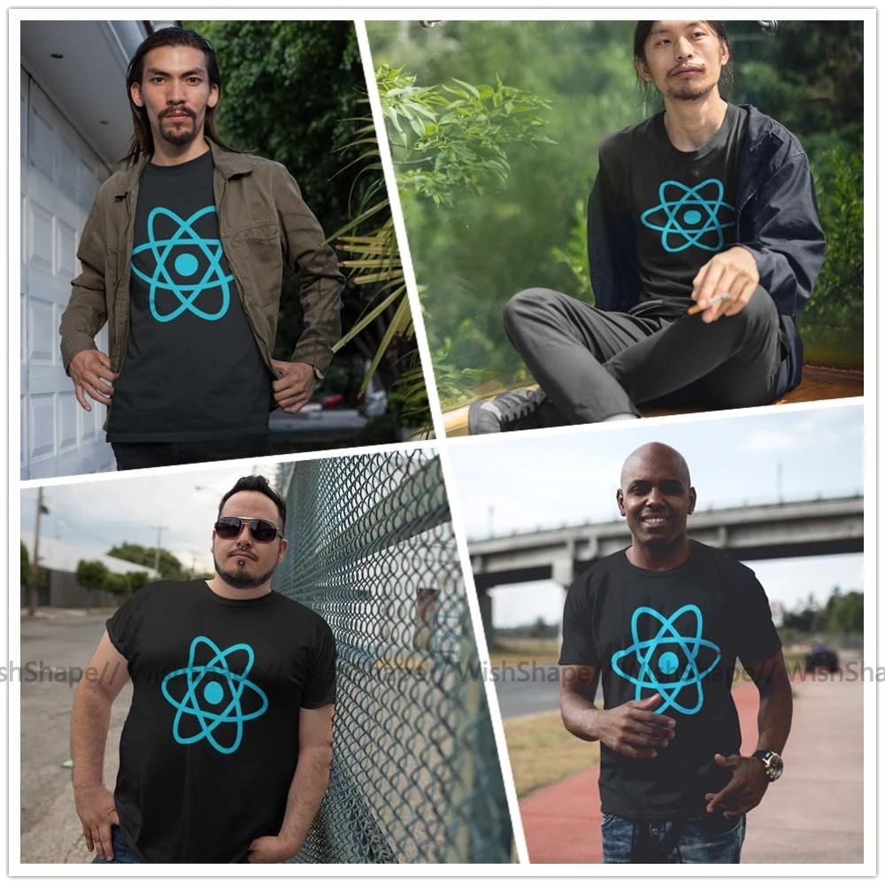 Футболка Javascript, футболка с мультипликационным принтом, мужская повседневная футболка, летняя мужская футболка с коротким рукавом из хлопка, забавная футболка