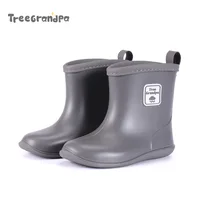Leichte Einfarbige Regenstiefel – Bild 2