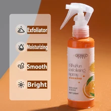 Exfoliating ácaro 100ml refrescante controle de óleo hidratante suave limpeza profunda corpo inteiro spray esfoliante suavizar a queratina